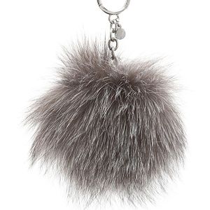 [SOLD] Michael Kors Fur Pom Pom Charm Key Chain
